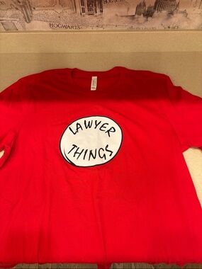 Bella Canvas Red "Lawyer Things" Short Sleeve Tee